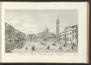 Gezicht op Campo Santa Maria Formosa te Venetië Plac św. Marii Formozy i świątynia (tytuł na obiekcie) Gezichten op bugemenen en pleinen in Venetië (tytuł serii) Najsłynniejsze widoki Wenecji z 38. ulgi powietrznej Kanału Antoniusza autorstwa Antonio Visentini