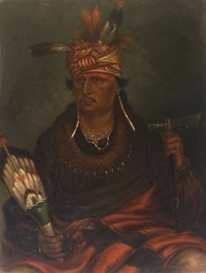 Chetan-woa-kutoa-mang Jastrząb polujący Wędrówka, ca. 1887. autorstwa Antonio Zeno Shindler
