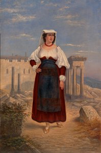 Włoszka, ca. 1890-1899. autorstwa Antonio Zeno Shindler