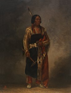 Mak-phe-ah-luta Czerwona Chmura, ca. 1887. autorstwa Antonio Zeno Shindler