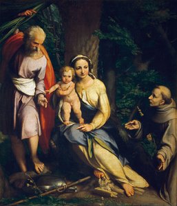Reszta w ucieczce do Egiptu autorstwa Antonio da Correggio