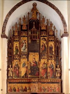 Poliptyk Poematu Odkupienia i Koronacji Marii Panny Obraz na drewnie autorstwa Antonello de Saliba autorstwa Antonio de Saliba