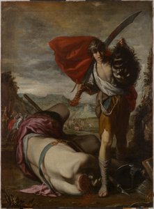 Dawid z głową Goliata