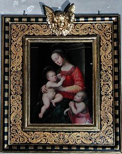 Madonna z Dzieciątkiem ze św. Janem Chrzcicielem (olej na desce) autorstwa Antonio del Ceraiolo