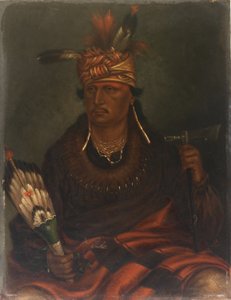 Chetan-woa-kutoa-mang (Jastrząb, który poluje na piechotę) autorstwa Antonion Zeno Shindler