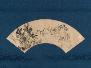 Przygotowanie herbaty przez wąwóz górski, 1825. autorstwa Aoki Mokubei