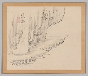 Podwójny Album Studiów Krajobrazowych wg Ikeno Taiga, t. 1 k. 31, XVIII w. autorstwa Aoki Shukuya