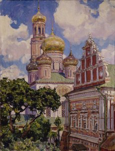 Chmury i złote kopuły. Klasztor Simonow, 1927