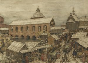 Stara Moskwa. Okhotny Ryad Hunting Row, 1900-1910