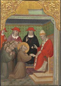 Święty Franciszek przed Papieżem autorstwa Aretino Luca Spinello or Spinelli
