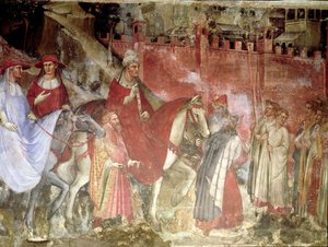 Historia papieża Aleksandra III (1105-81): Wejście papieża i cesarza Fryderyka Barbarossy (ok.1123-90) do Rzymu, 1407 (więcej)