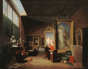 Atelier dAry Scheffer, rue Chaptal, 1851. autorstwa Arie Johannes Lamme