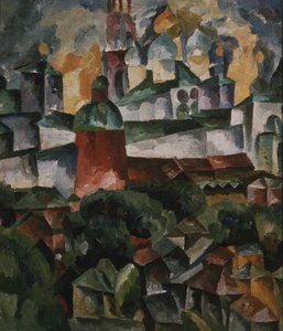 Krajobraz z klasztorem Trójcy Sergiusz, 1920