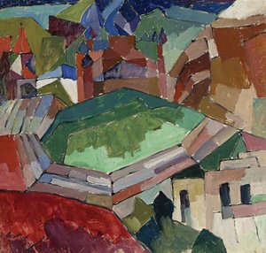 Miasto w południowej Rosji, 1914-1916 autorstwa Aristarkh Vasilievic Lentulov