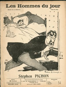 Okładka „Mężczyzn dnia”, ok. 1905 r. – Ilustracja Aristide Delannoy (1874-1911): Sypialnia – Marianne, Pichon Stephen (1857-1933) autorstwa Aristide Delannoy
