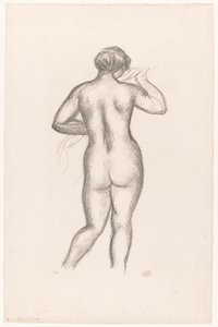 Akt kobiecy widziany z tyłu Femme nue de dos (tytuł oryginalny) autorstwa Aristide Maillol (signed by artist)