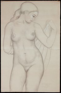 Dina z przodu, studium do „Harmonia” autorstwa Aristide Maillol