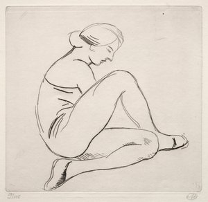 Kobieta siedząca autorstwa Aristide Maillol