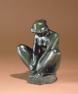 Dziewczyna trzymająca się za obie stopy, 1920 (brąz)