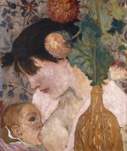 Matka i dziecko; Mere et Enfant, ok.1895 (olej na pokładzie)