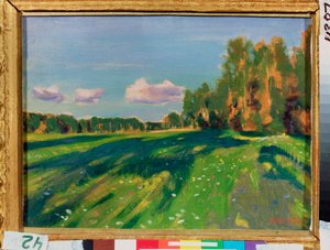 Studium letnie. Obraz Arkadiego (Arkady) Aleksandrowicza Ryłowa (1870-1939), olej na płótnie