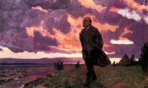 „Lenin i Razliw”, obraz Arkadego Aleksandrowicza Ryłowa