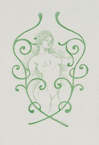 Niderlandzki: Winieta na zakończenie filmu Charles Baudelaire, Les Fleurs du Mal autorstwa Armand Rassenfosse
