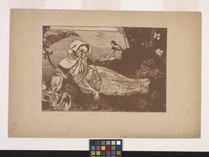 La Primavère (Wiosna) (cynkograf) autorstwa Armand Séguin