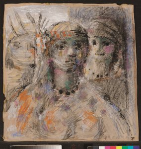 Las indias, ok. 1947 (węgiel i pastel na tekturze) autorstwa Armando Reverón