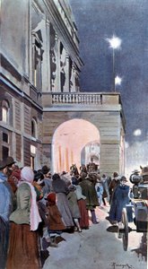 Ciekawscy przed Teatro alla Scala
