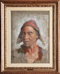 Aktor (pastel na płótnie)