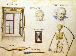 Ilustracje z „Księgi alfabetu francuskiego z 1814 roku”, wyd. autorstwa Charlesa Plante Fine Arts