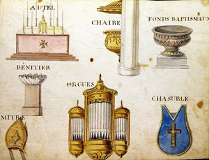 Ilustracje z „Księgi alfabetu francuskiego z 1814 roku”, wyd. autorstwa Charlesa Plante Fine Arts