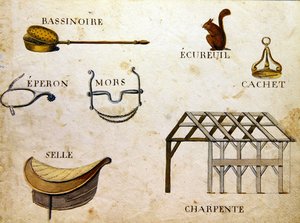 Ilustracje z „Księgi alfabetu francuskiego z 1814 roku”, wyd. autorstwa Charlesa Plante Fine Arts autorstwa Arnaud de Beauregard