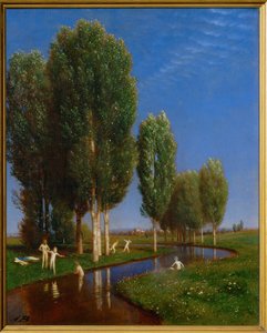 Ein Sommertag - Letni dzień ... (obraz na drewnie) autorstwa Arnold Böcklin