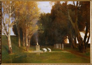 Heiliger Hain - Święty gaj ... (obraz na płótnie) autorstwa Arnold Böcklin