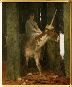 Waldesstille - Cisza w lesie. ... (obraz na drewnie) autorstwa Arnold Böcklin
