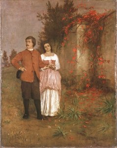 Arnold Böcklin wraz z żoną autorstwa Arnold Böcklin
