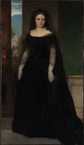 Portret aktorki Fanny Janauschek autorstwa Arnold Böcklin