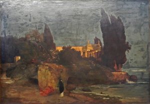 Willa nad morzem, wersja I autorstwa Arnold Böcklin