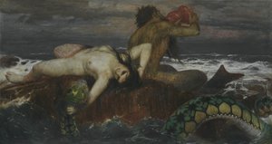 Niemiecki: Triton und Nereïde Tryton i Nereida autorstwa Arnold Böcklin