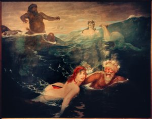 W grze fal autorstwa Arnold Böcklin