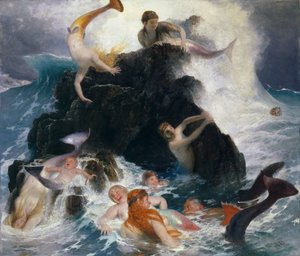 Sztuka Nereides, 1886. autorstwa Arnold Böcklin