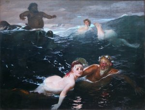 Gra na falach autorstwa Arnold Böcklin
