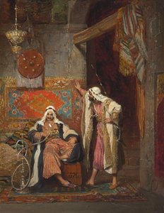 Bezczynna rozmowa, 1872 autorstwa Arnold Corrodi