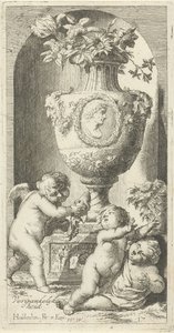 Alegoria przemijania autorstwa Arnold Houbraken