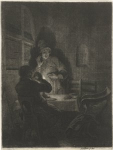 Posiłek w Emaus autorstwa Arnold Houbraken
