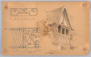 Detale architektoniczne w Lisieux autorstwa Arnold William Brunner