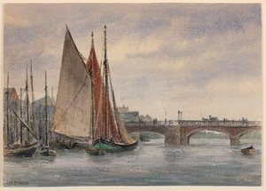 Łodzie w Trouville autorstwa Arnold William Brunner