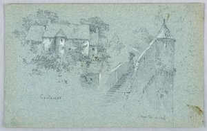 Coutance i Mont St. Michel autorstwa Arnold William Brunner